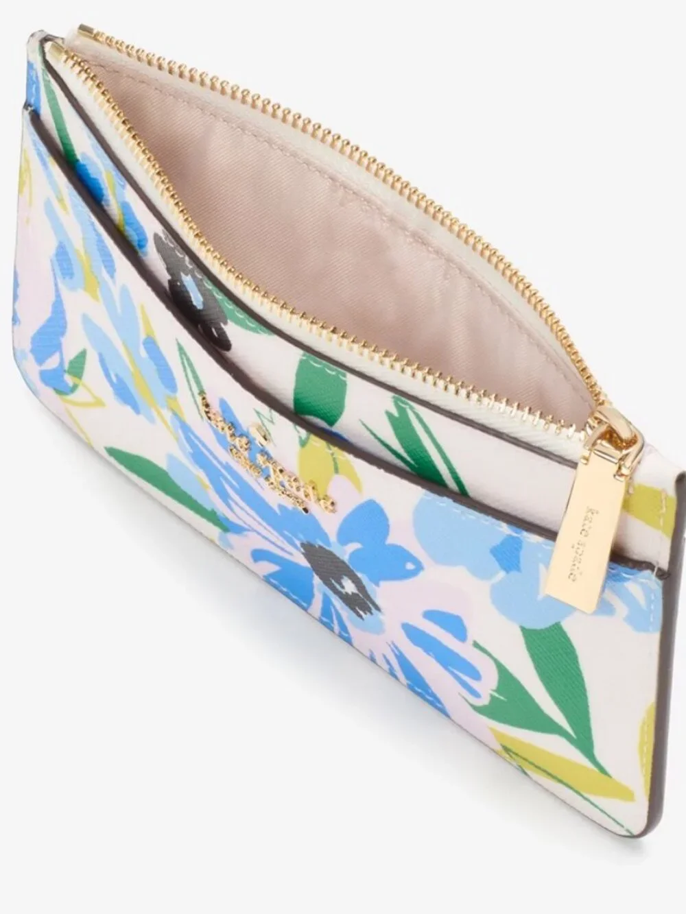 Kate Spade Boxed Madison Festive Floral Large Slim Card Holder NIB